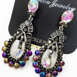 Rhinestone and Marcasite Earrings